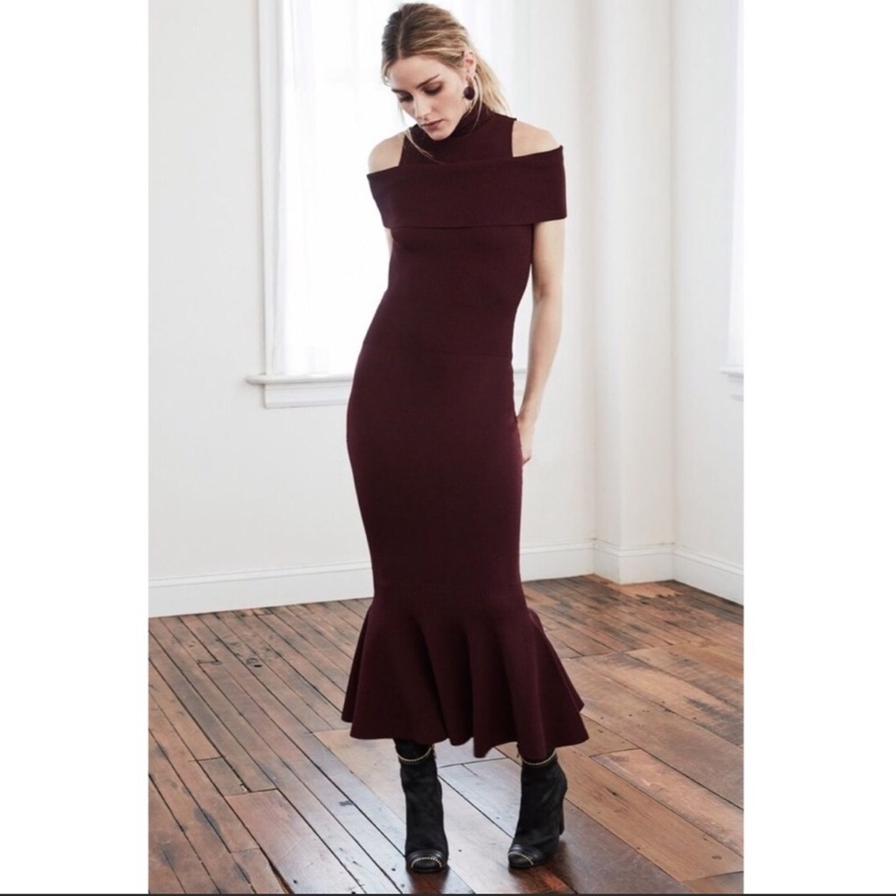 Olivia Palermo x Chelsea28 Cold Shoulder Bodycon